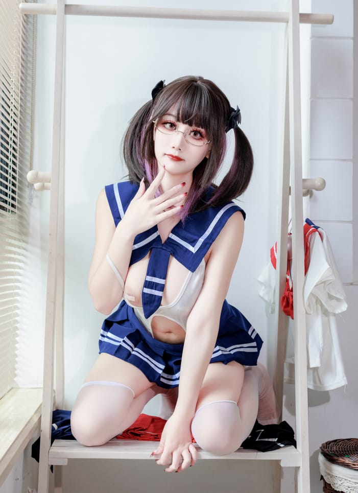 阿雪雪的连体水手服cosplay秀 [95P-1.11GB]