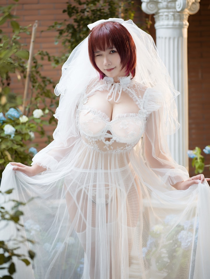 麻花酱的黑白婚纱cosplay，展现独特魅力[60P-600MB]