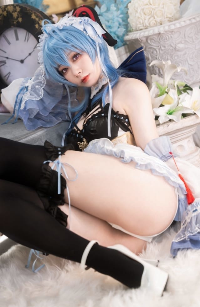 安食Ajiki的甘雨Cosplay：原神角色的完美诠释 [48P-874M]