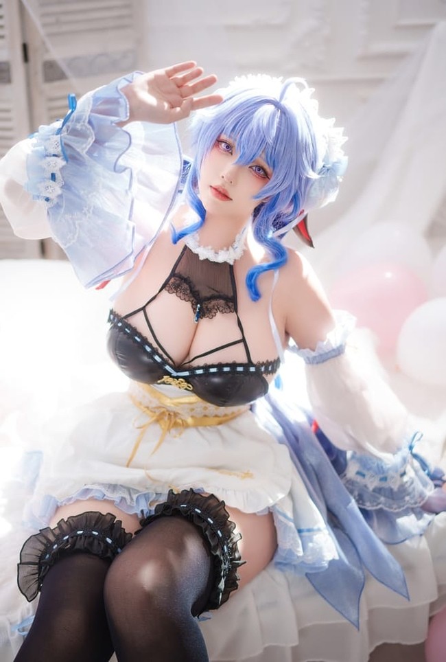 菌烨tako的甘雨COSPLAY：细腻还原与艺术展现[12P-62M]